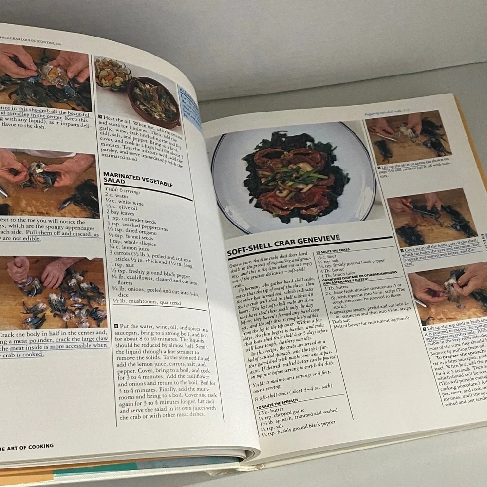 Jacques Pepin The Art of Cooking 1987 Vintage Cookbook